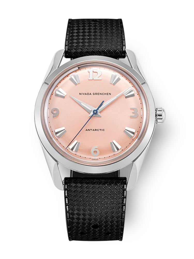 Nivada Grenchen Antarctic 35 mm - Salmon No date - Image 46