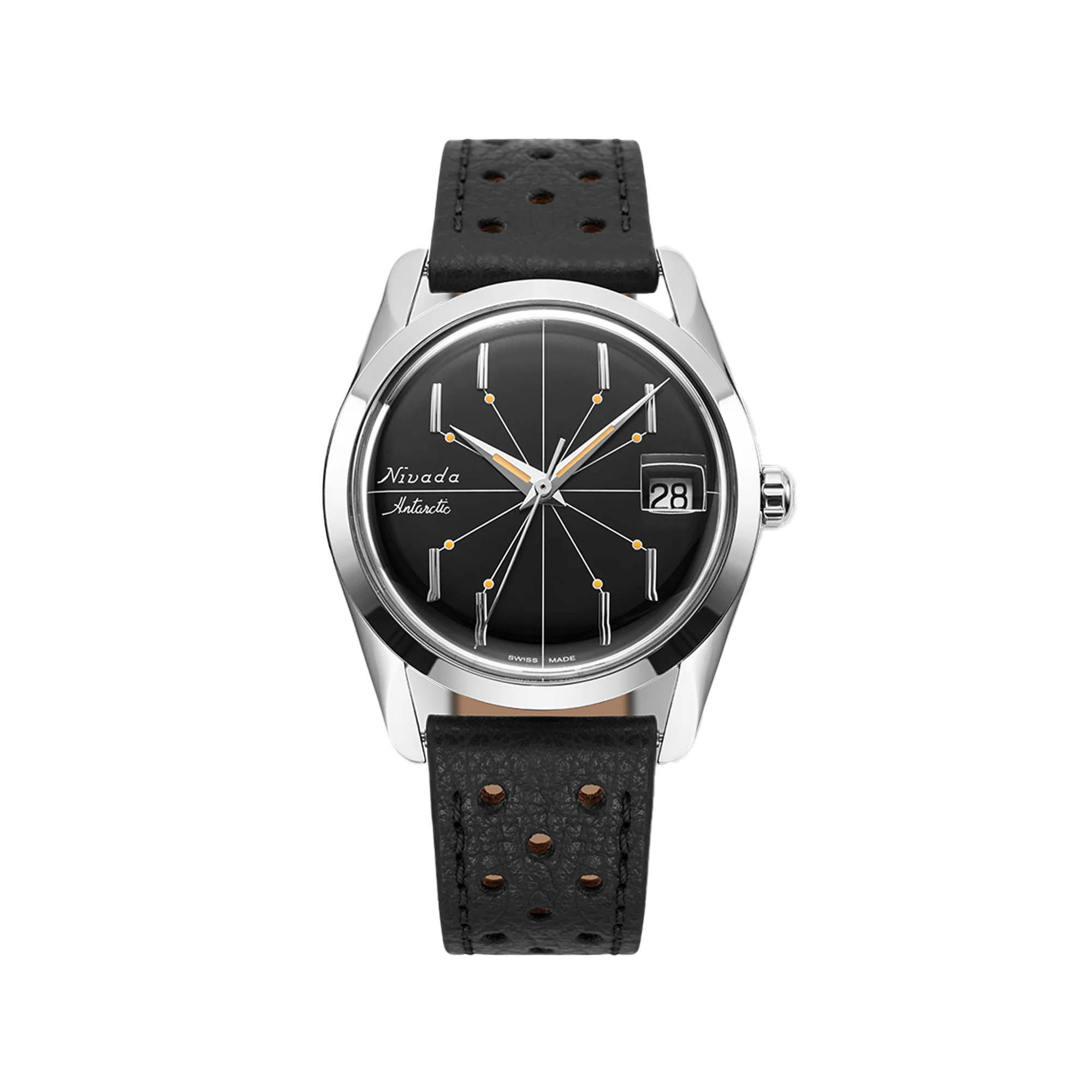 Nivada Grenchen Antarctic Spider Black 35mm