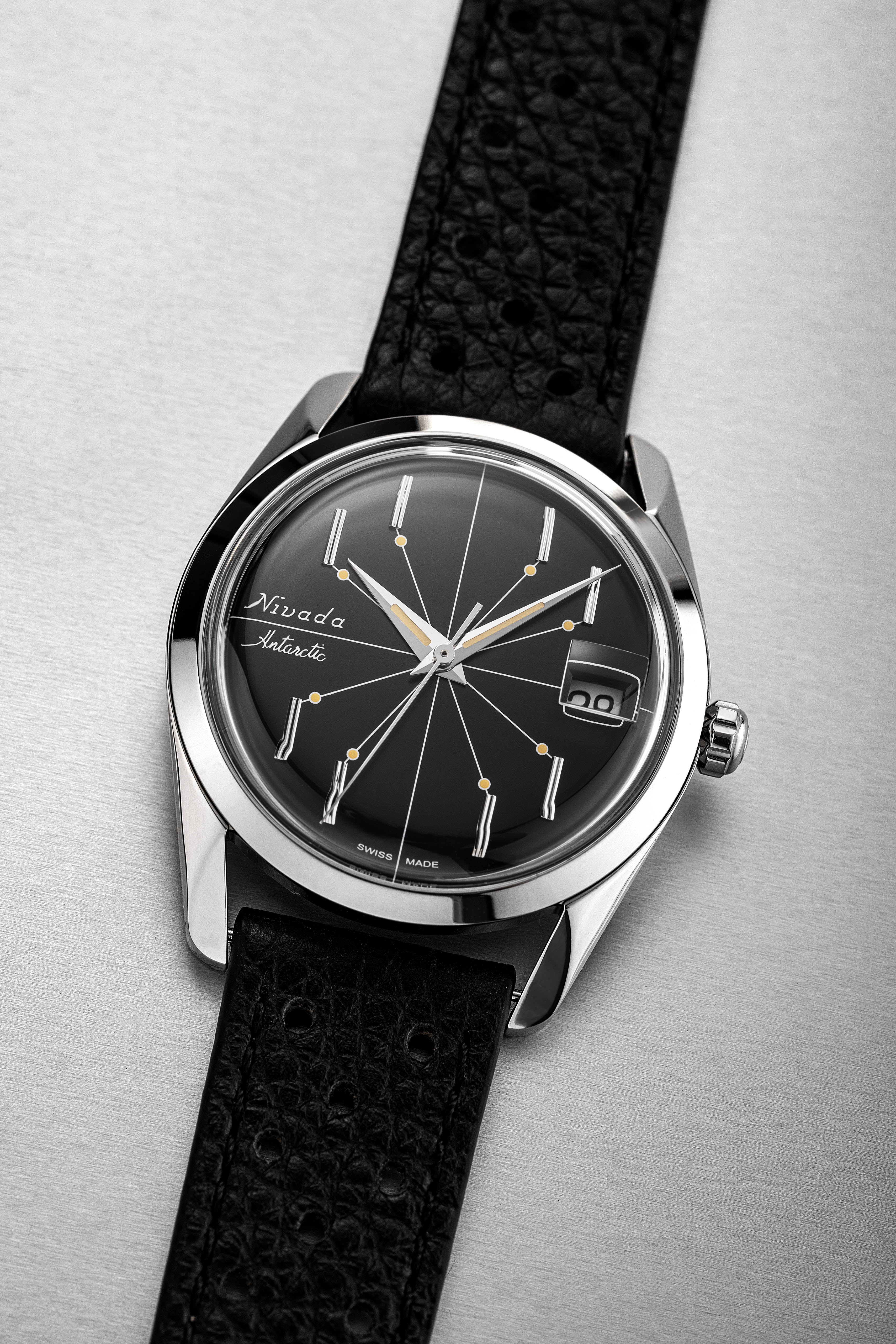 Nivada Grenchen Antarctic Spider Black 35mm - Image 14