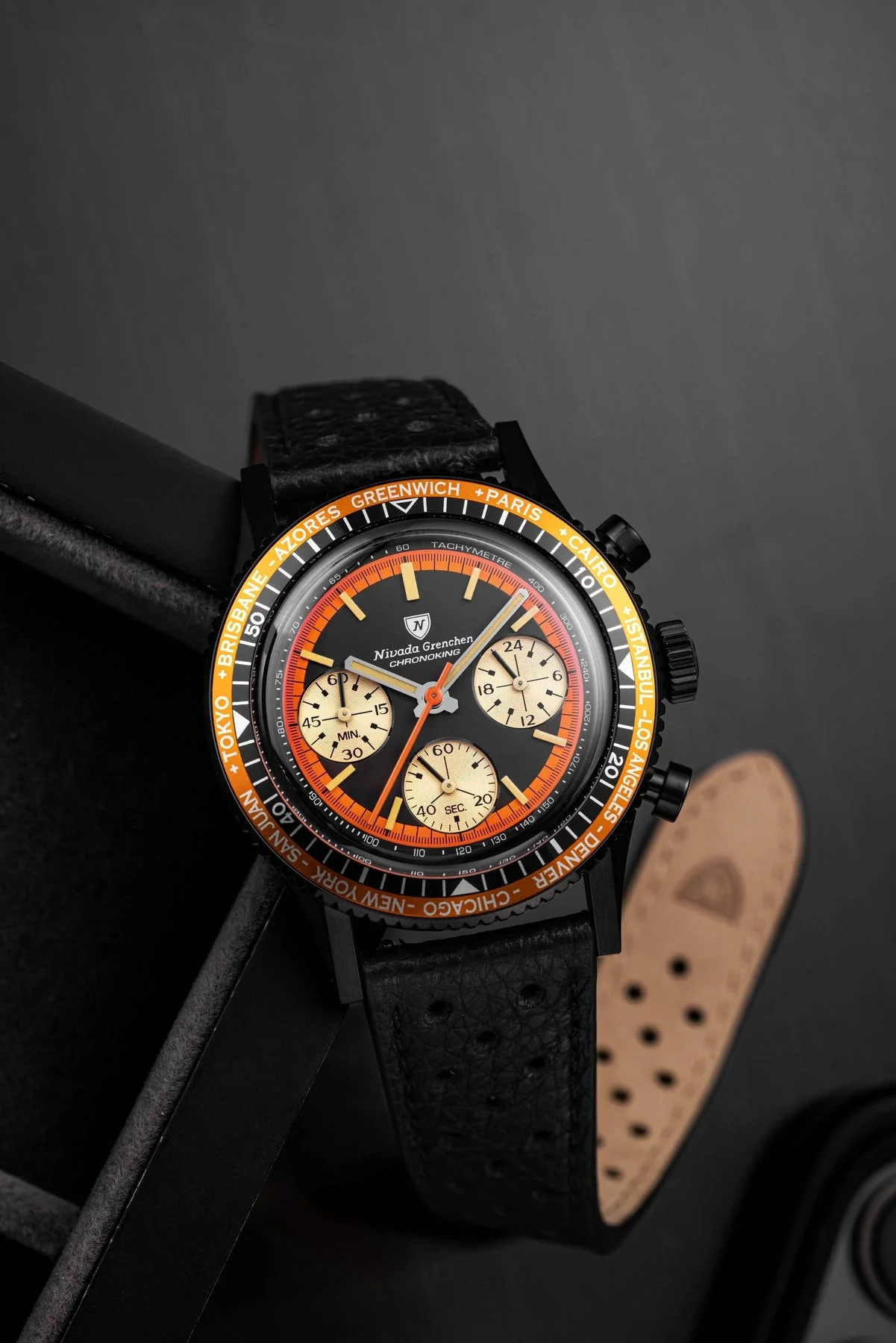 Nivada Grenchen Chronoking Mecaquartz Black - Image 17