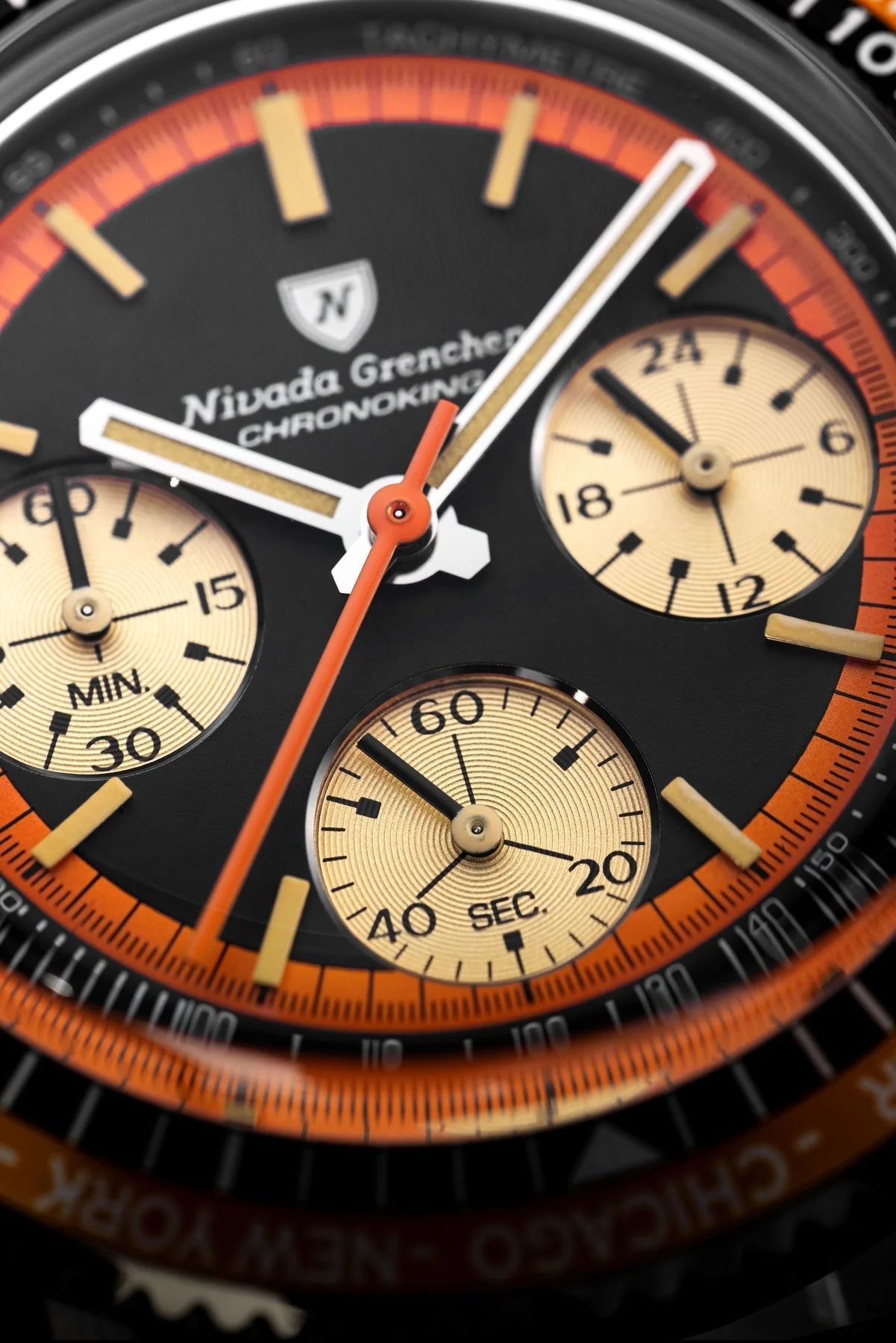 Nivada Grenchen Chronoking Mecaquartz Black - Image 5