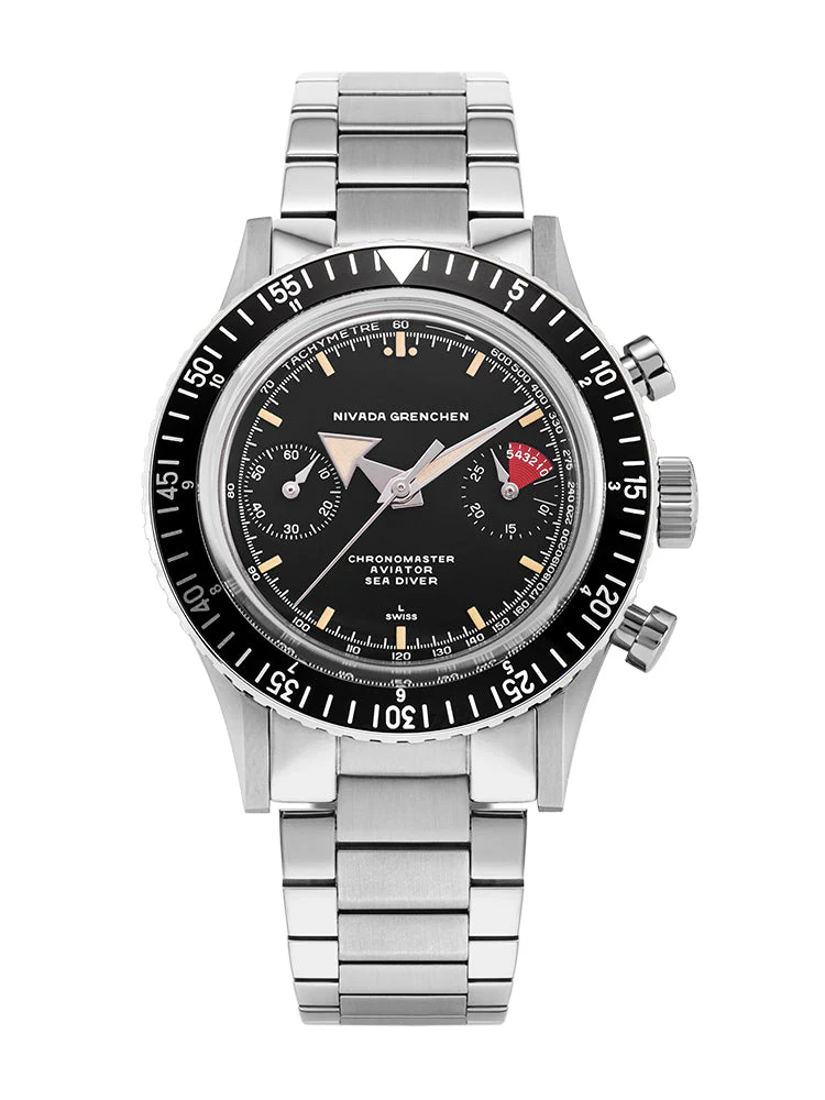 Nivada Grenchen Chronomaster Broad Arrow - Inter Bezel - Image 16
