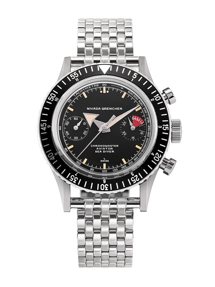 Nivada Grenchen Chronomaster Broad Arrow - Inter Bezel - Image 17