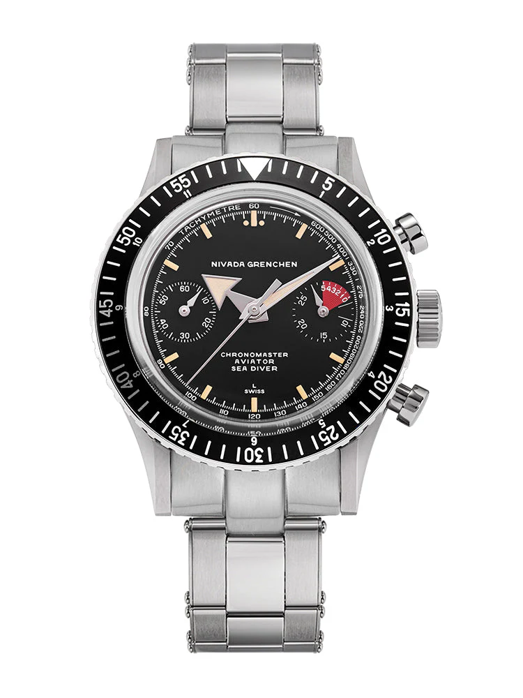Nivada Grenchen Chronomaster Broad Arrow - Inter Bezel - Image 25