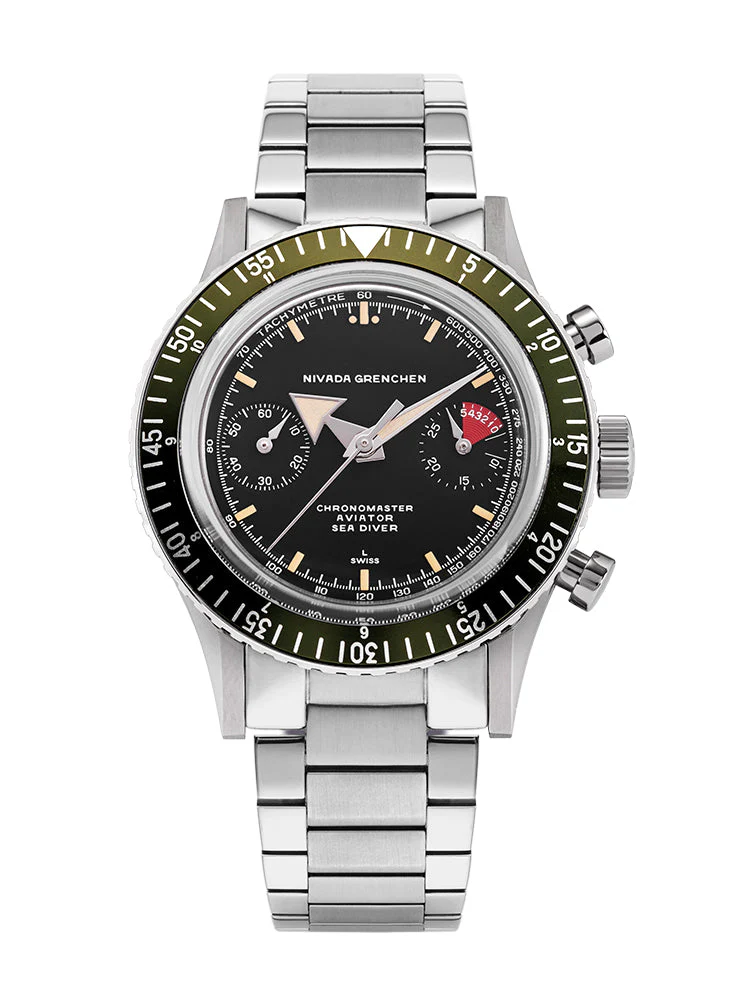 Nivada Grenchen Chronomaster Broad Arrow - Inter Bezel - Image 26