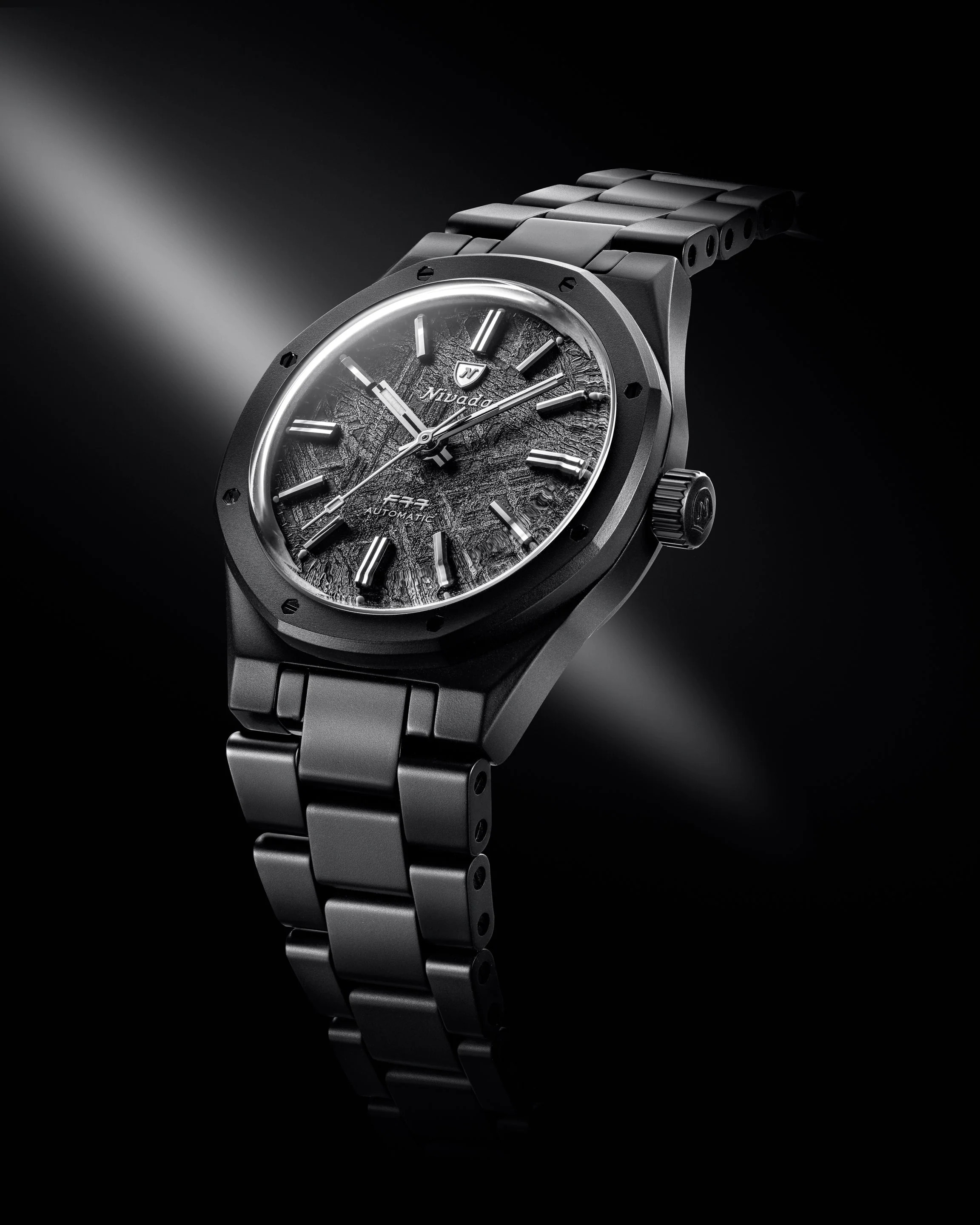 Nivada Grenchen F77 Black Ceramic Meteorite - Image 2