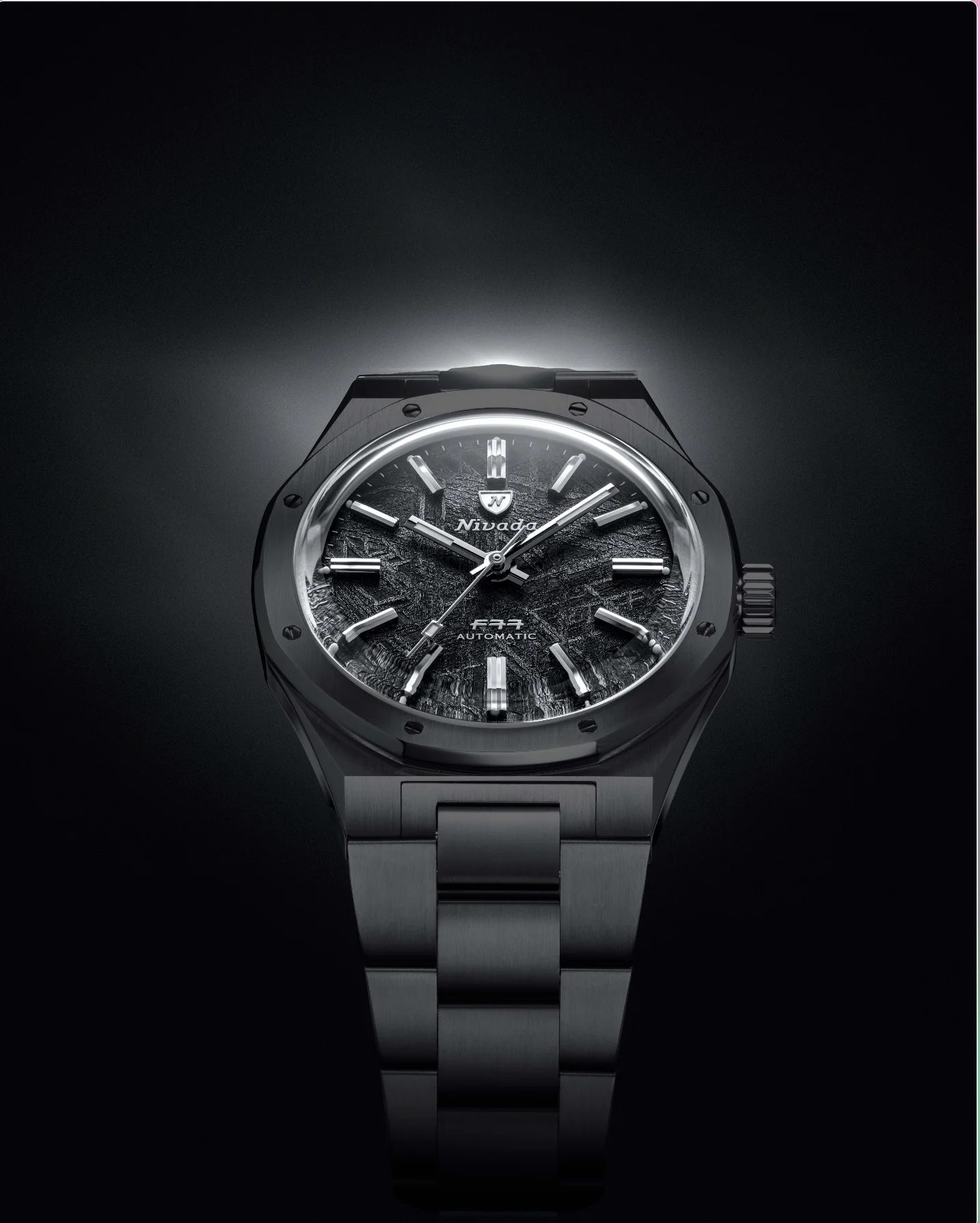 Nivada Grenchen F77 Black Ceramic Meteorite - Image 5