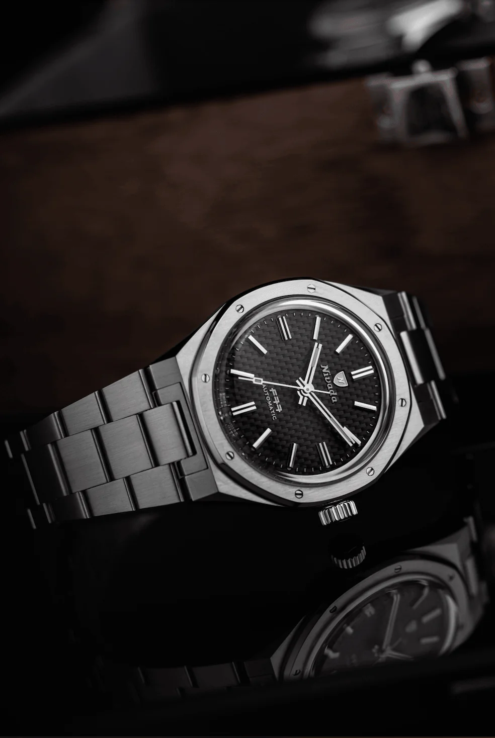 Nivada Grenchen F77 Black No Date - Image 6