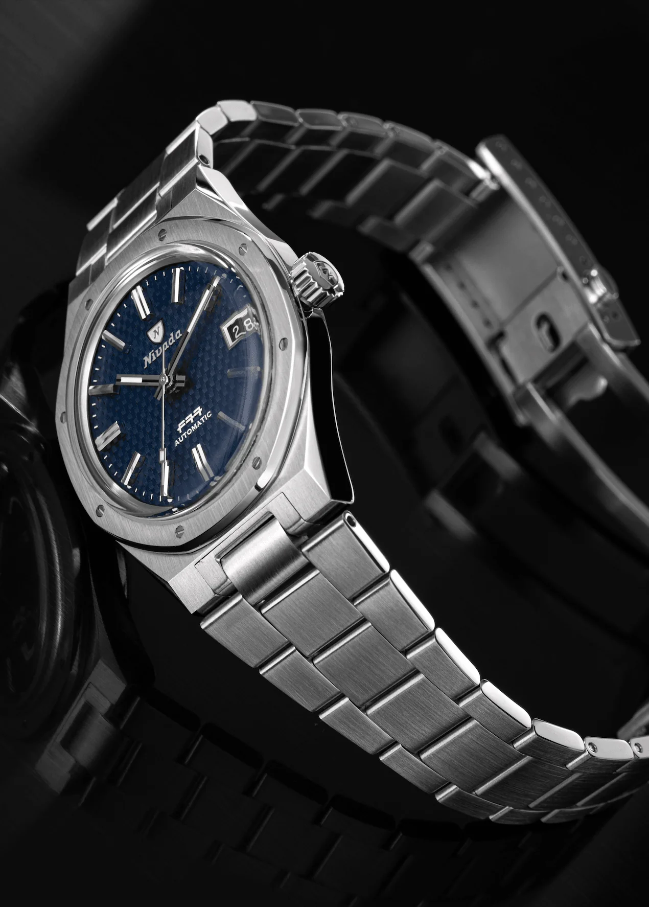 Nivada Grenchen F77 Blue With Date - Image 8