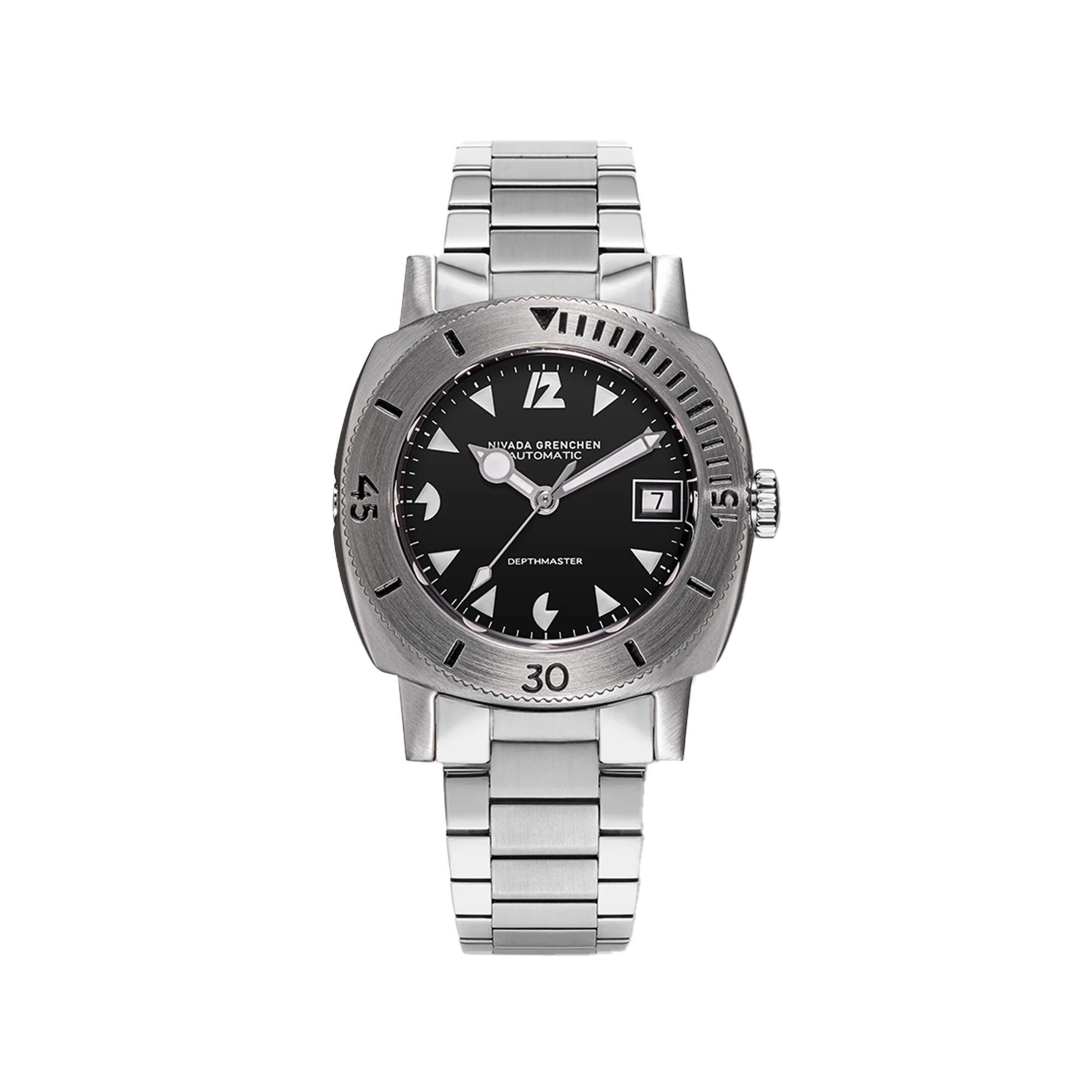 Nivada Grenchen White Pacman Date - Depthmaster - 14104A - Image 3