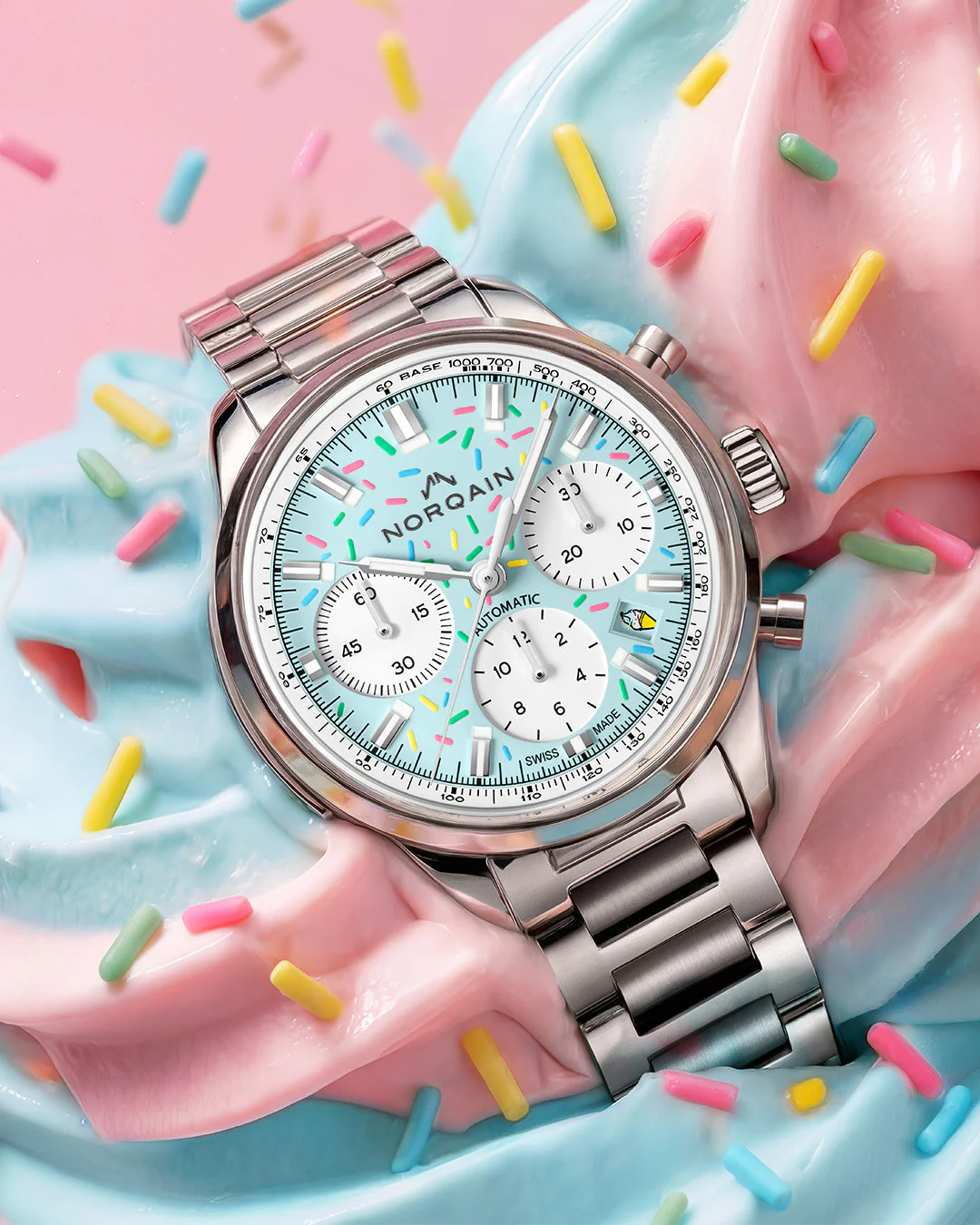 Norqain Freedom Chrono Enjoy Life "Sprinkles" – Blue Raspberry - Image 3