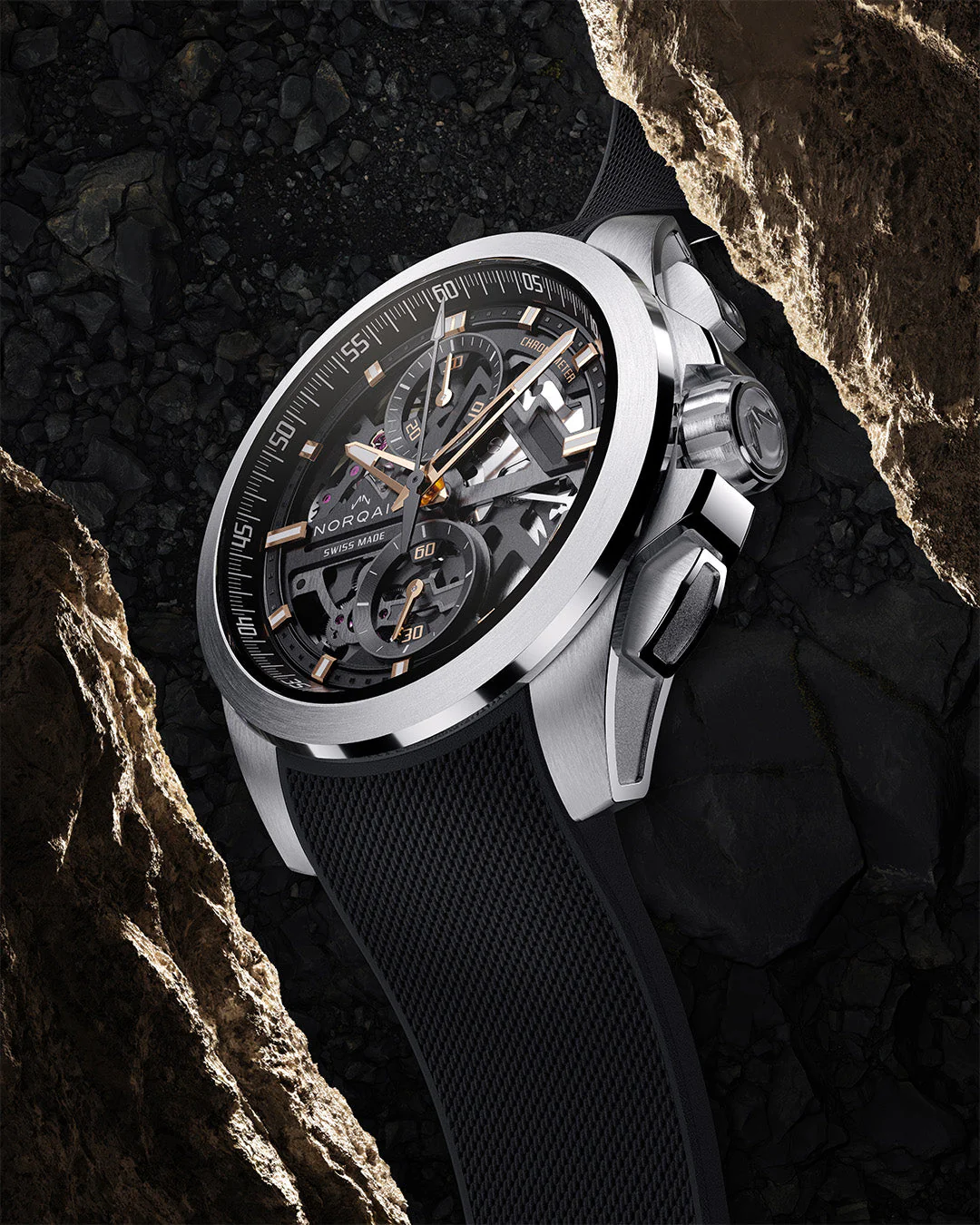 NORQAIN Independence Skeleton Chrono 42mm - Image 3