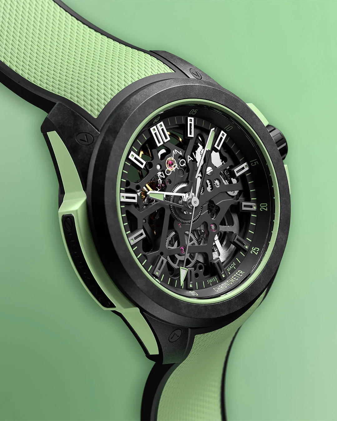 NORQAIN Wild ONE Skeleton 39mm Limited Edition Mint - Image 2