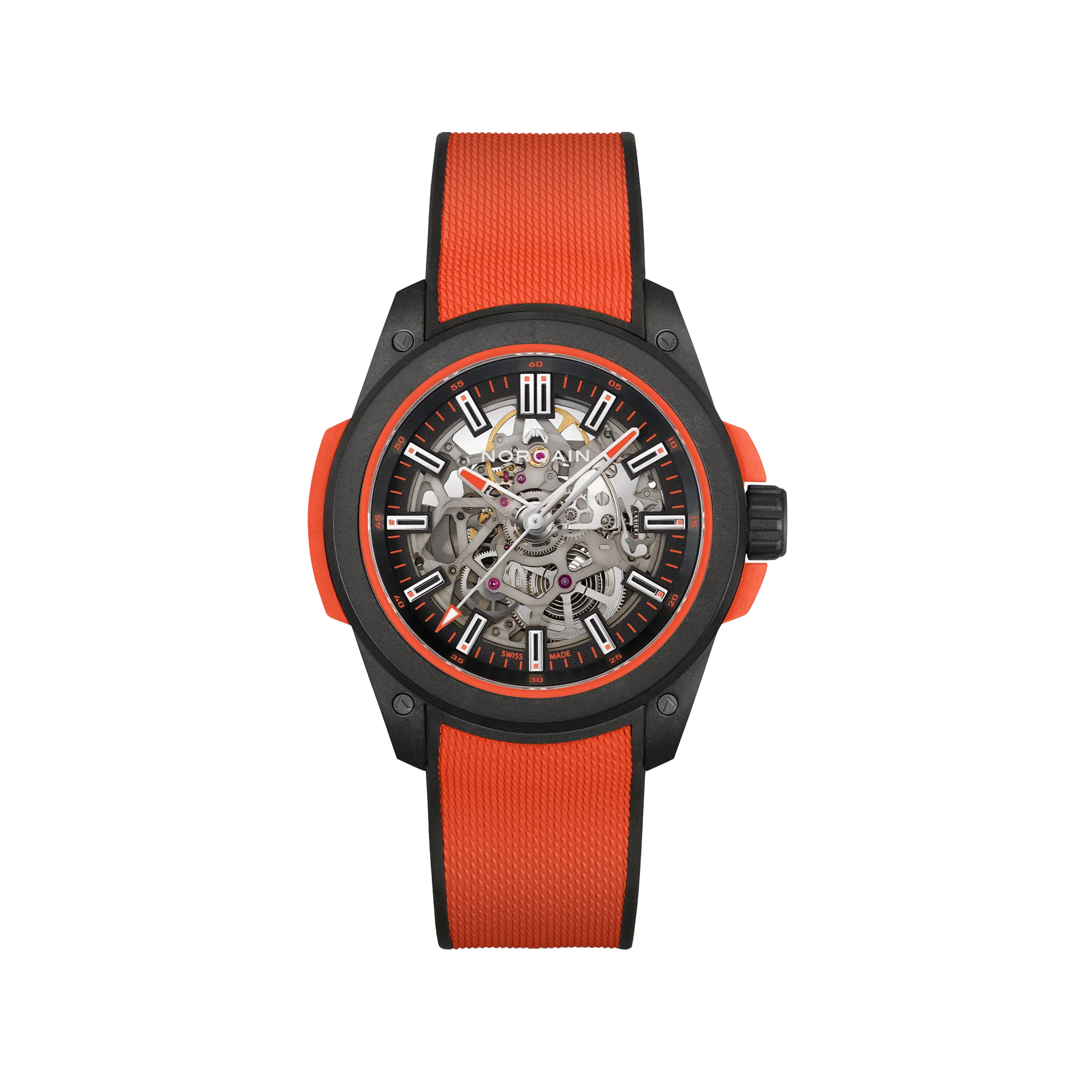 NORQAIN Wild ONE Skeleton 42mm - Coral