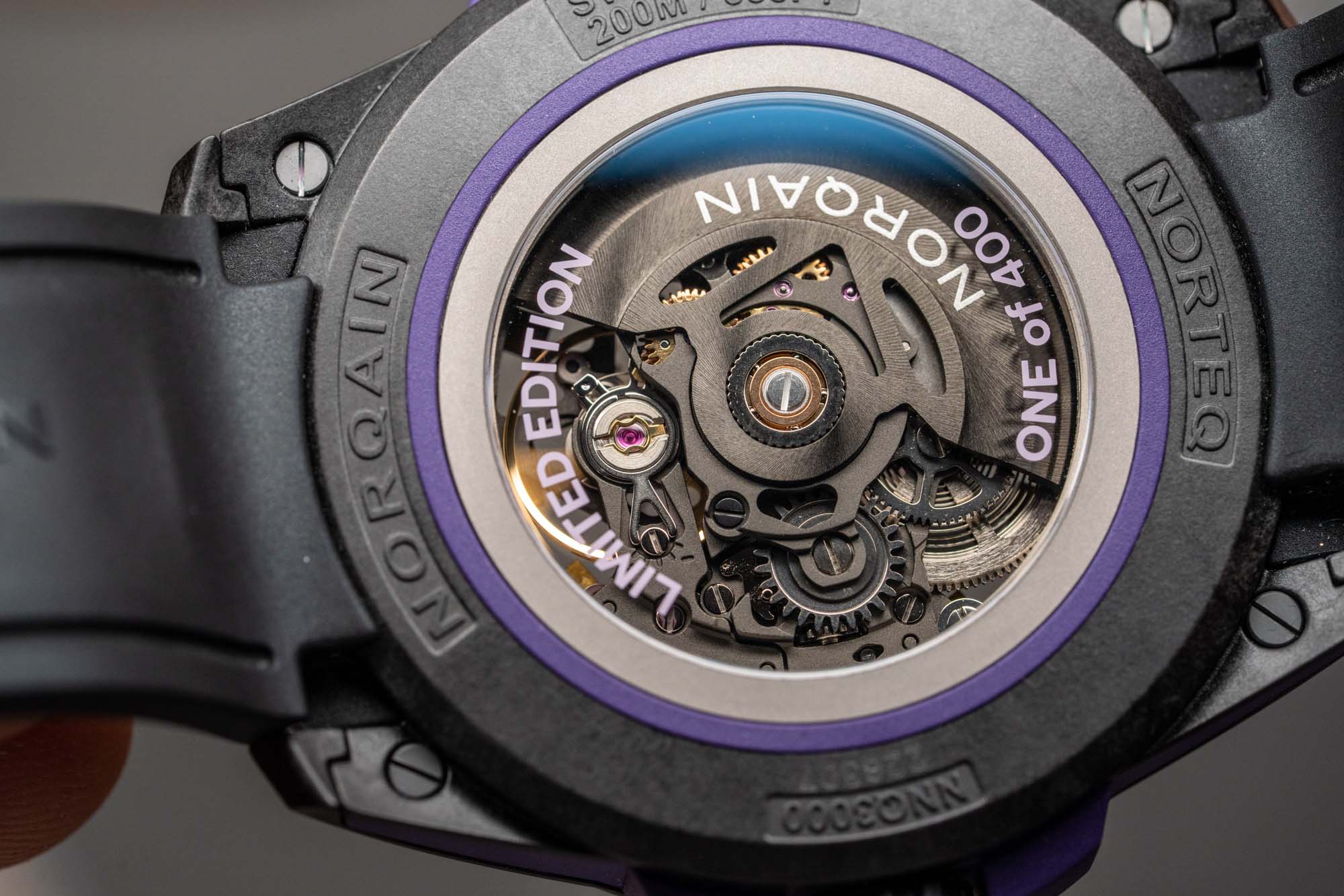 NORQAIN Wild ONE Skeleton 42mm Purple - Limited Edition - Image 7