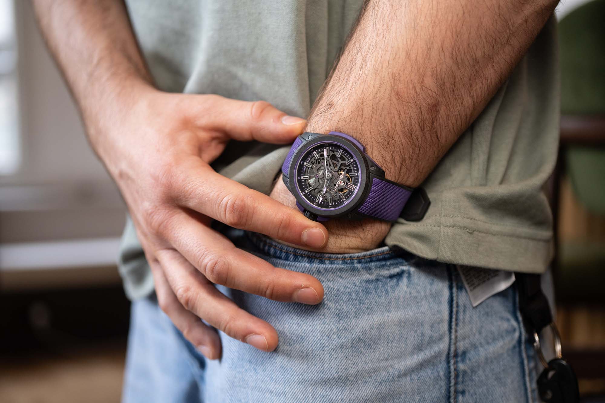 NORQAIN Wild ONE Skeleton 42mm Purple - Limited Edition - Image 9