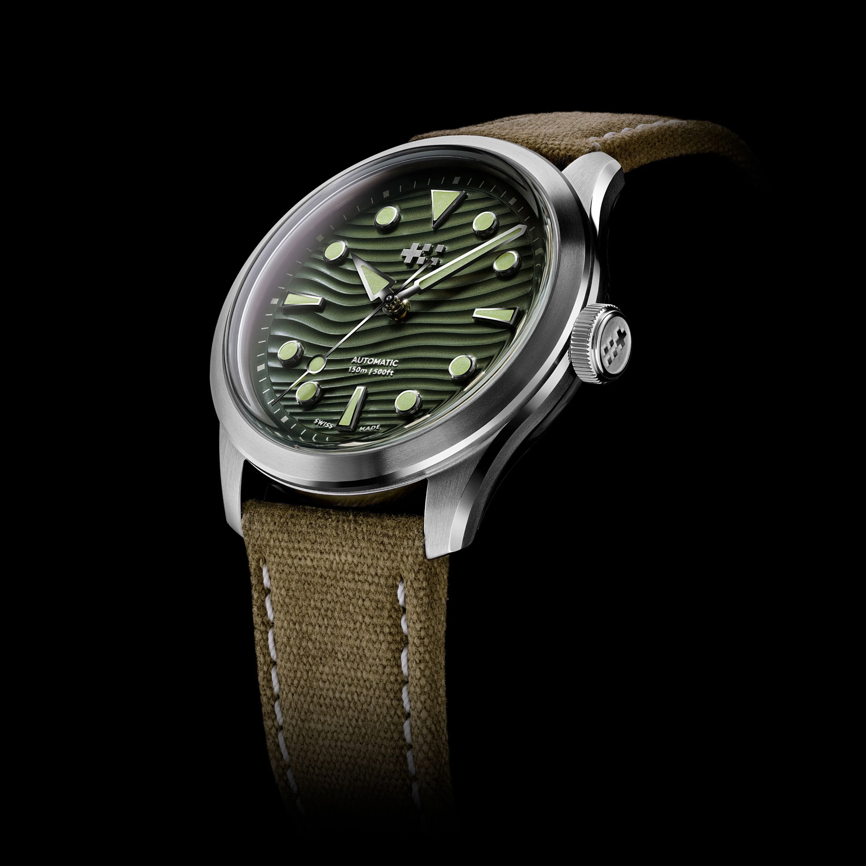 Christopher Ward C65 Dune Automatic Marram Stainless Steel - Camel Orlando Leather - Image 3