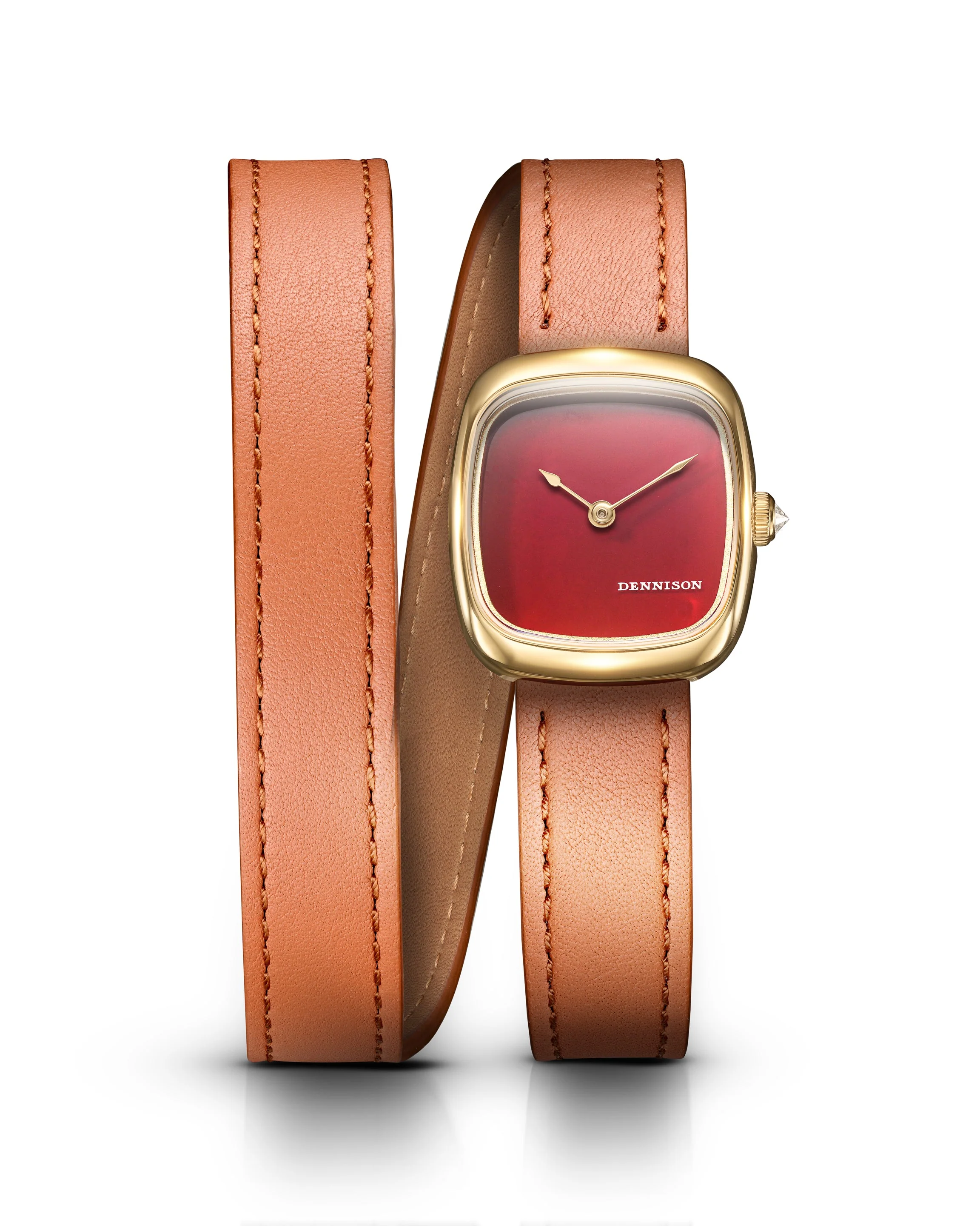 Dennison Mini Red Jasper In Gold - Image 3