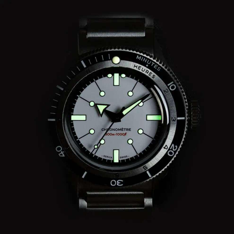 Serica 5303 Diving Chronometer Porcelain White - Image 3