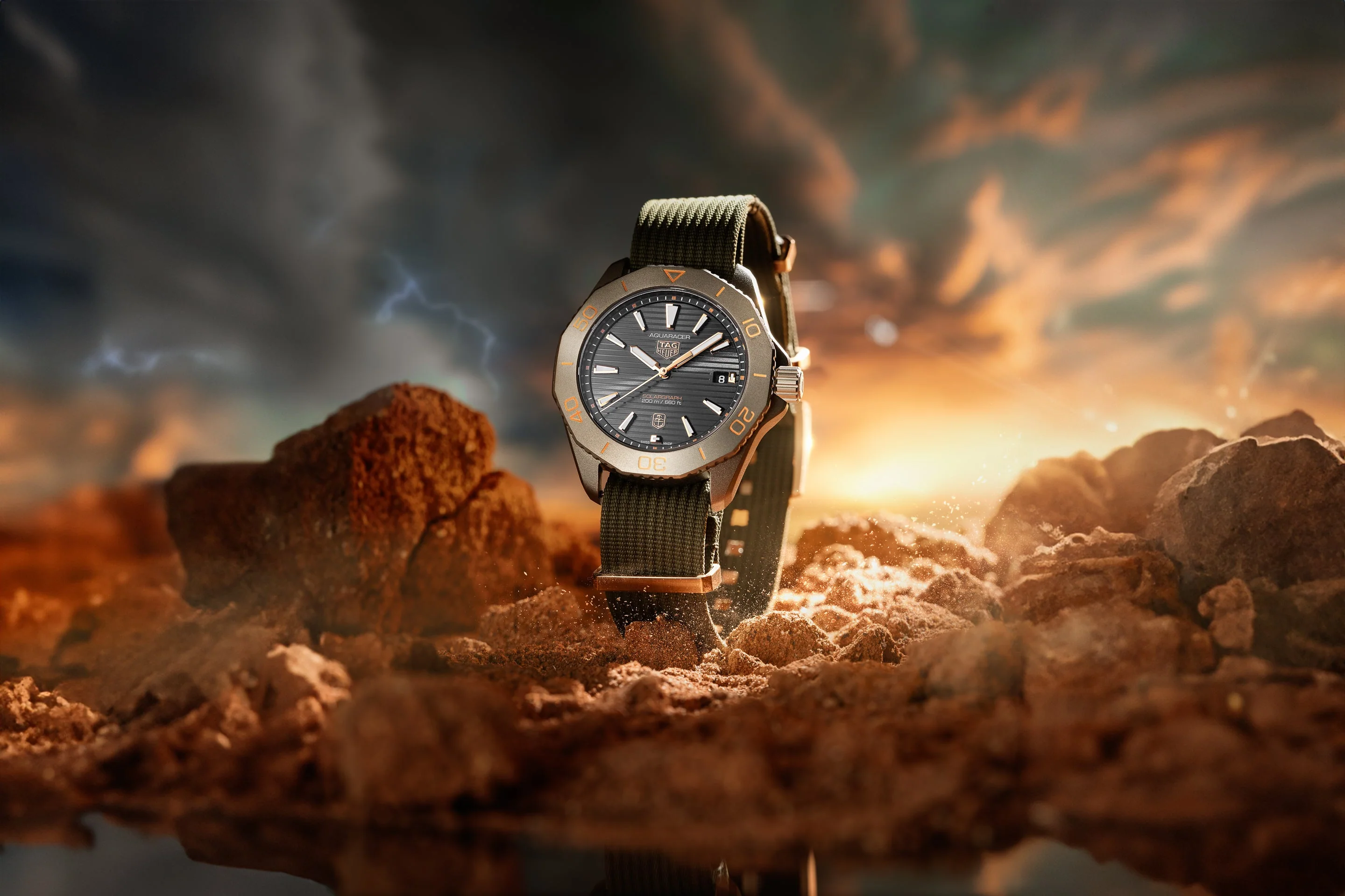 TAG Heuer Aquaracer Professional 200 Solargraph Sundowner - Time+Tide Edition - Image 6