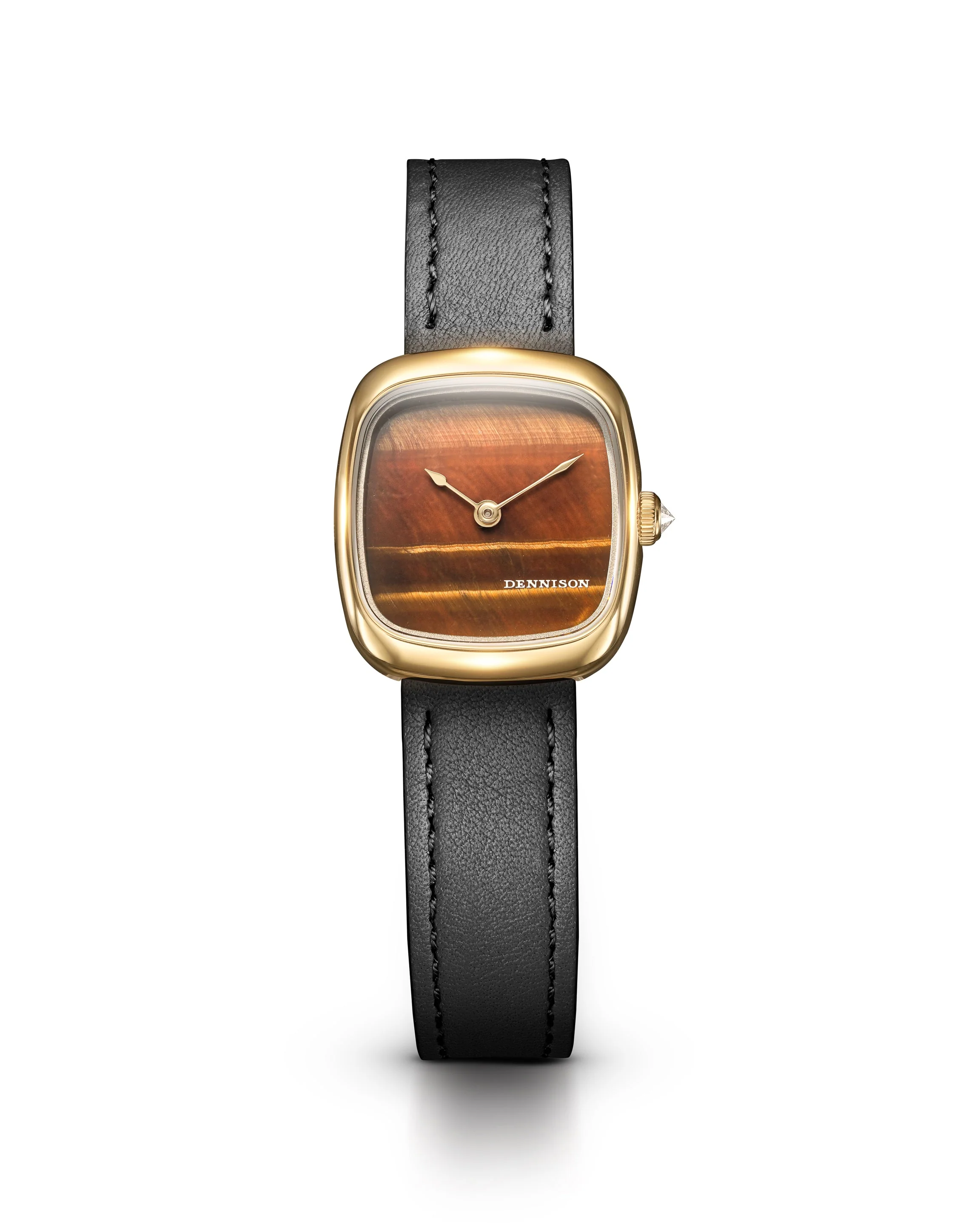 Dennison Mini Tiger Eye In Gold - Image 2