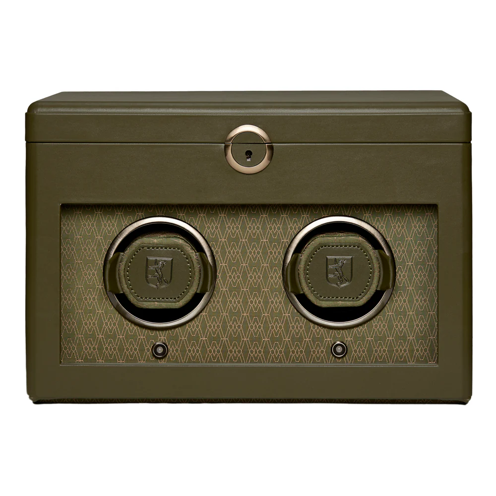 Wolf Earth Double Watch Winder Green - 190 Anniversary Collection