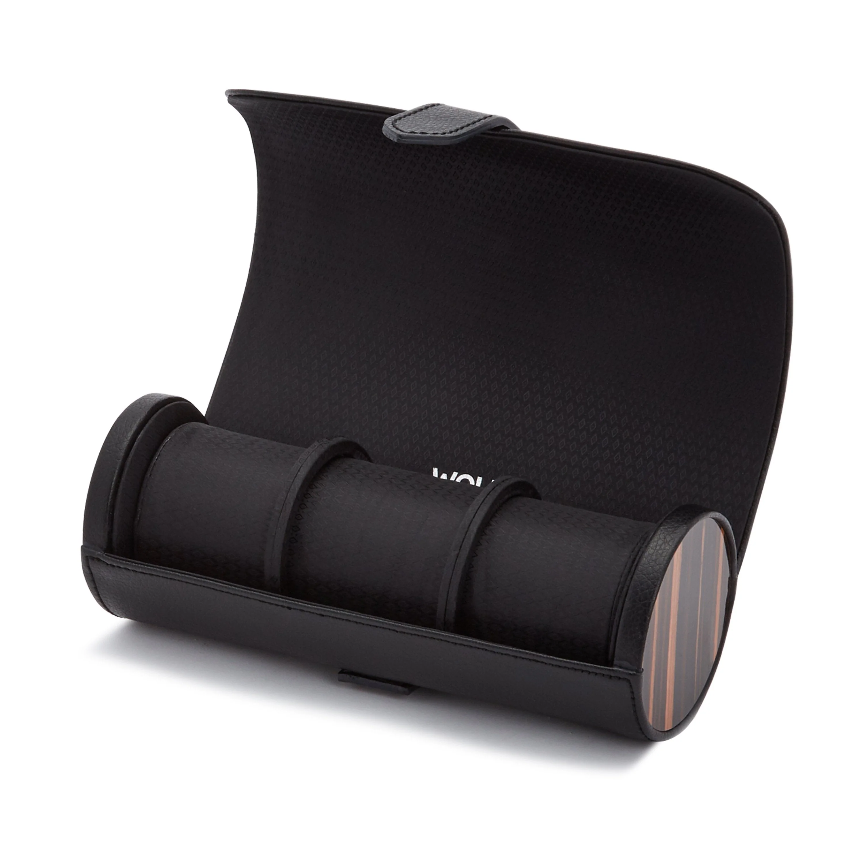 Wolf Roadster Triple Watch Roll Black